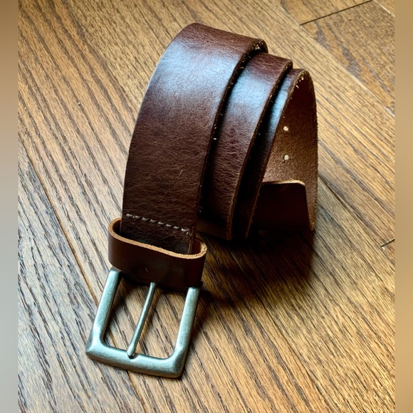 Eddie Bauer full grain leather Size 32” - Picture 4 of 10